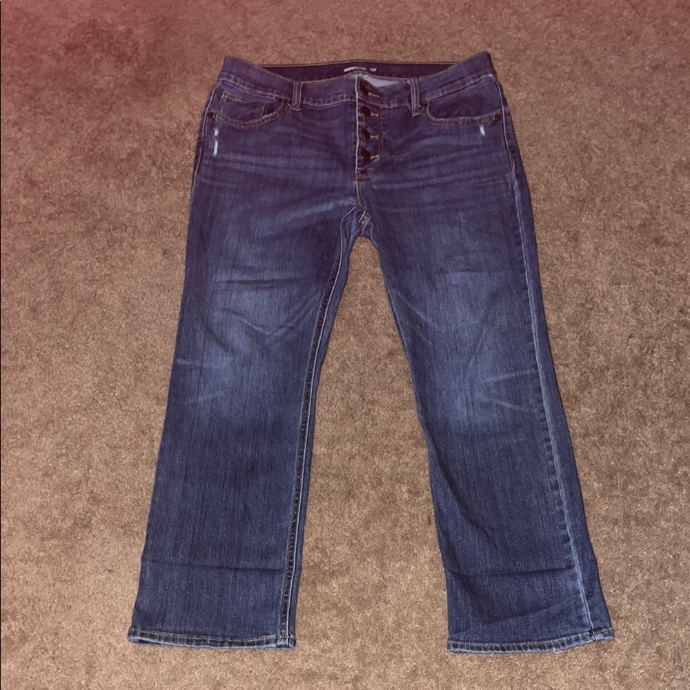 Old Navy Blue Flare Wide Leg Jeans